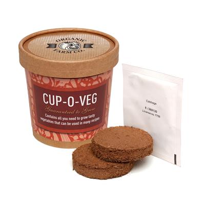 Cup-O-Veg Branded Grow Kit - Custom Printed Vegetable Seed Cup