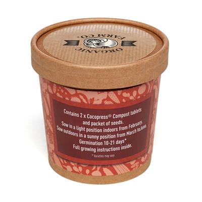Cup-O-Veg Branded Grow Kit - Custom Printed Vegetable Seed Cup