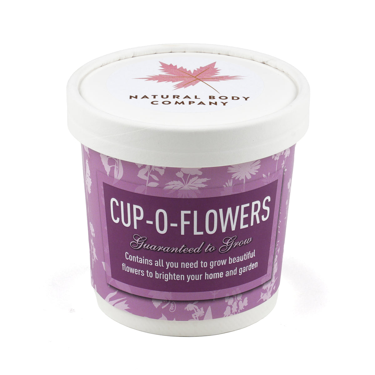 Branded White Paper Cup Flower Grow Kit