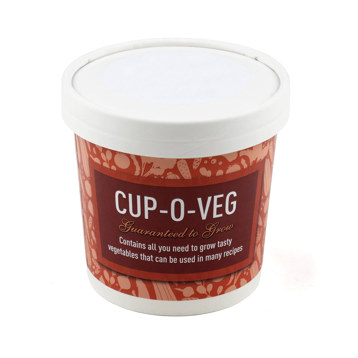 Branded White Paper Cup Veg Grow Kit