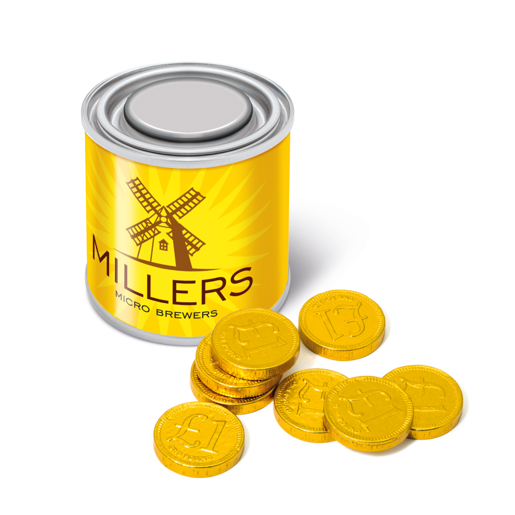 Branded Chocolate Filled Tin