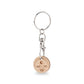 Keychain with 'YES' and 'NO' tags on a white background