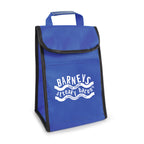 Branded Non Woven Cooler Lunch Bag with Front Pocket in Royal Blue
