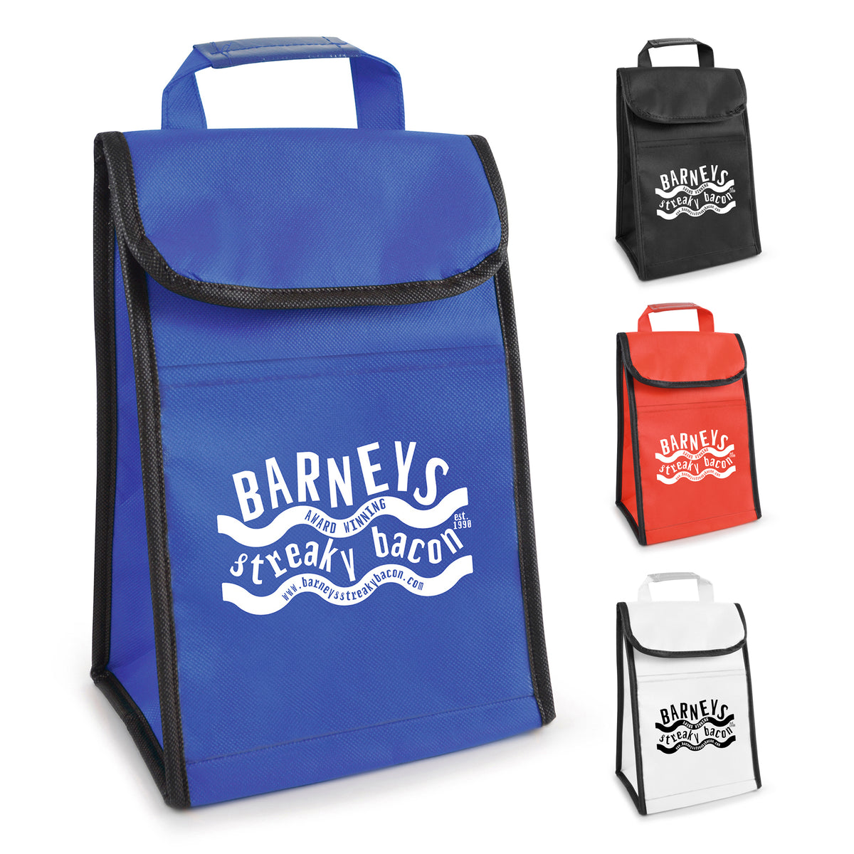 Branded Non Woven Cooler Lunch Bag with Front Pocket