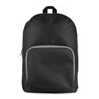 Branded Polyester Backpack with Padded Straps and Front Pocket