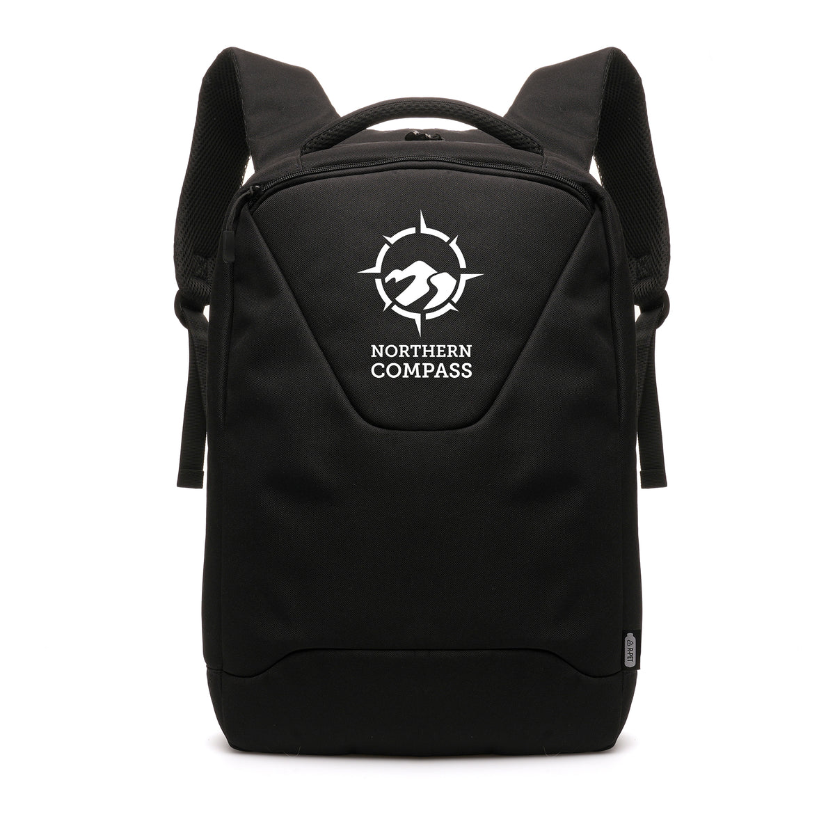 Branded Anti-Theft RPET Backpack with Laptop Pocket