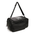 Branded Recycled 2-in-1 Duffle Backpack in Black