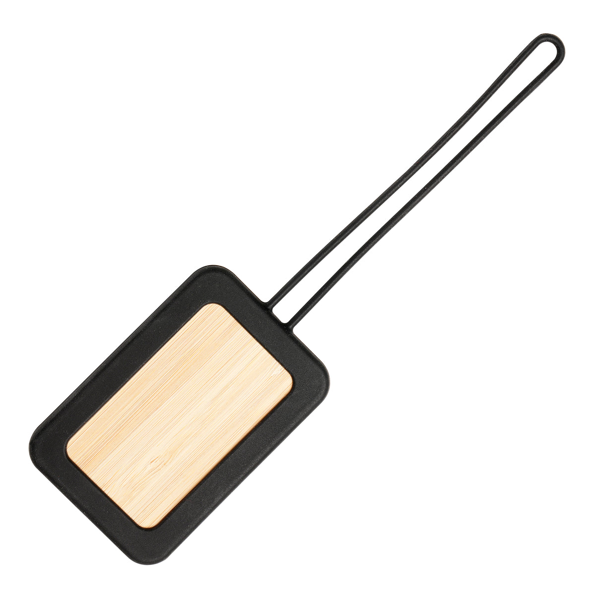 Branded Bamboo Luggage Tag with Silicone Cover