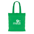 Branded Coloured Cotton Shopper Bag (5oz) in Green