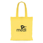 Branded Coloured Cotton Shopper Bag (5oz) in Yellow