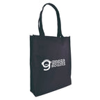 Branded Recyclable Non Woven Shopper with Gusset in Black