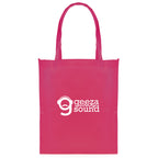 Branded Recyclable Non Woven Shopper with Gusset in Pink