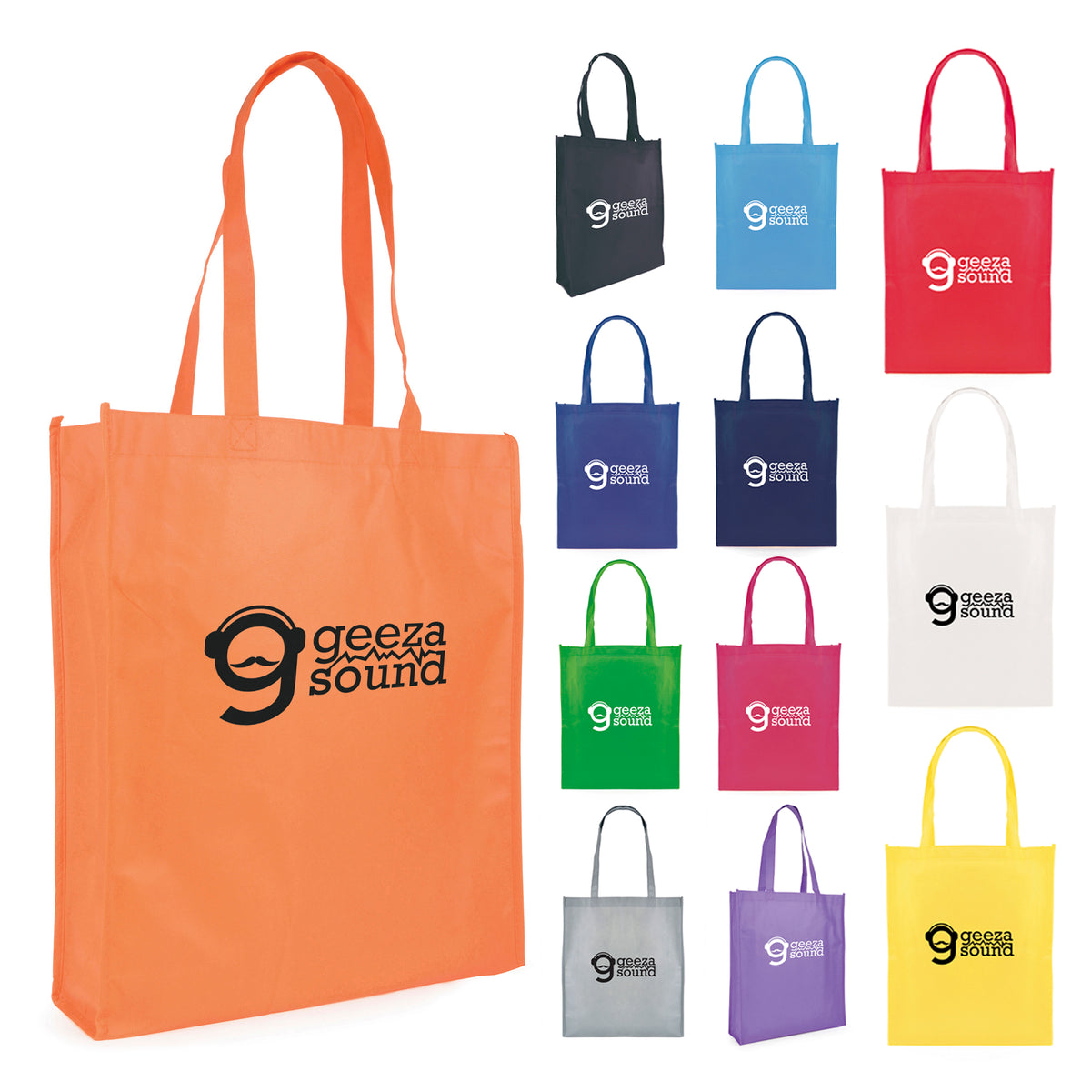Branded Recyclable Non Woven Shopper with Gusset