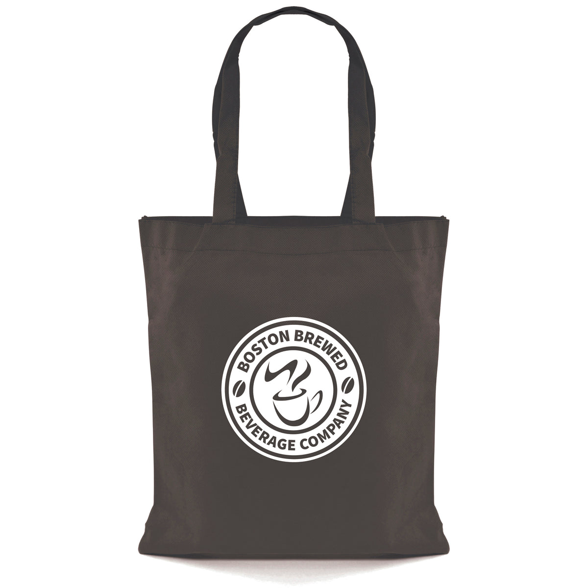 Branded Recyclable Non Woven Shopper Bag in Black