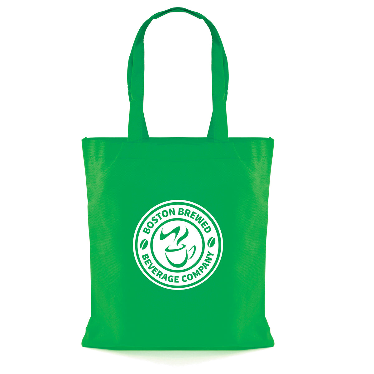Branded Recyclable Non Woven Shopper Bag in Green