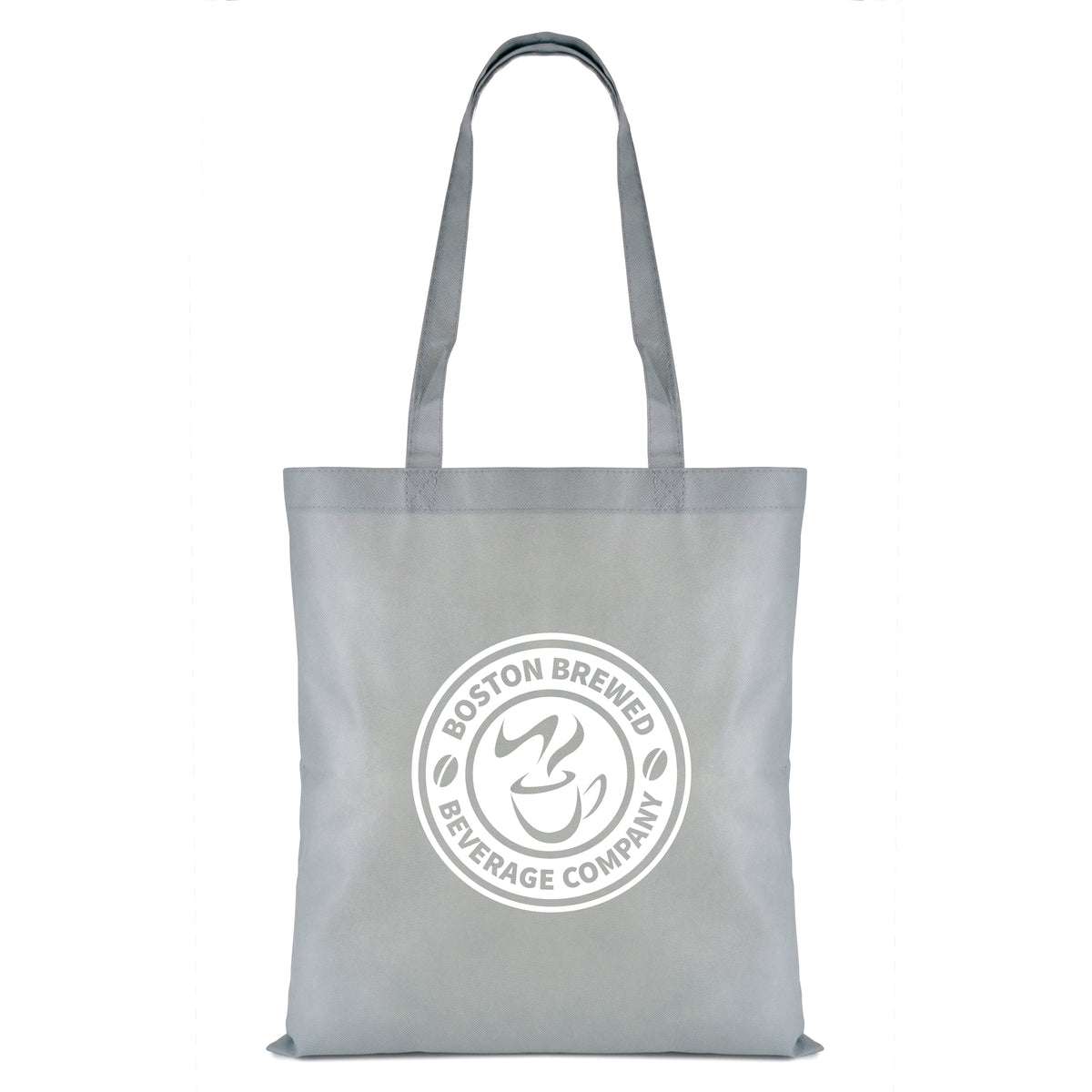 Branded Recyclable Non Woven Shopper Bag in Grey