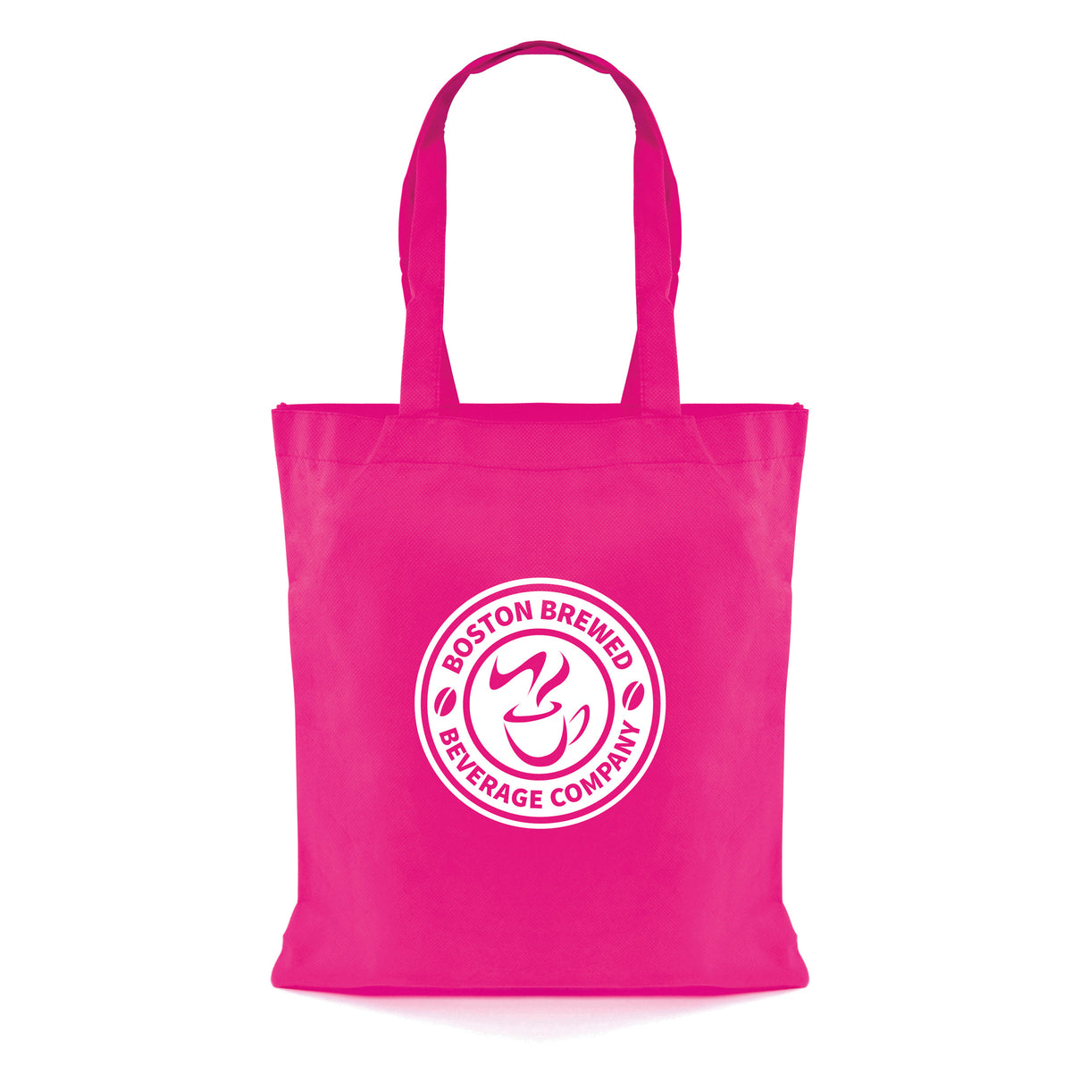 Branded Recyclable Non Woven Shopper Bag in Pink