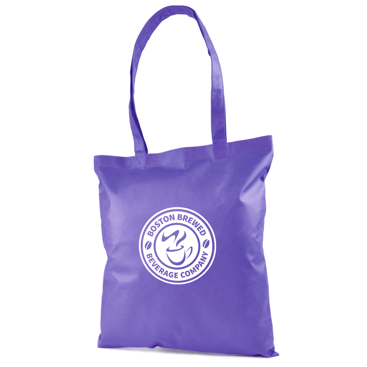 Branded Recyclable Non Woven Shopper Bag in Purple