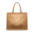 Branded Large Natural Jute Shopper