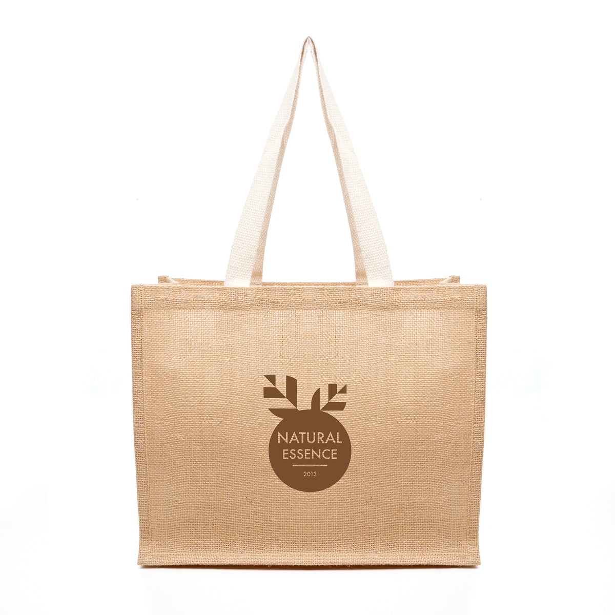 Branded Laminated Natural Jute Shopper
