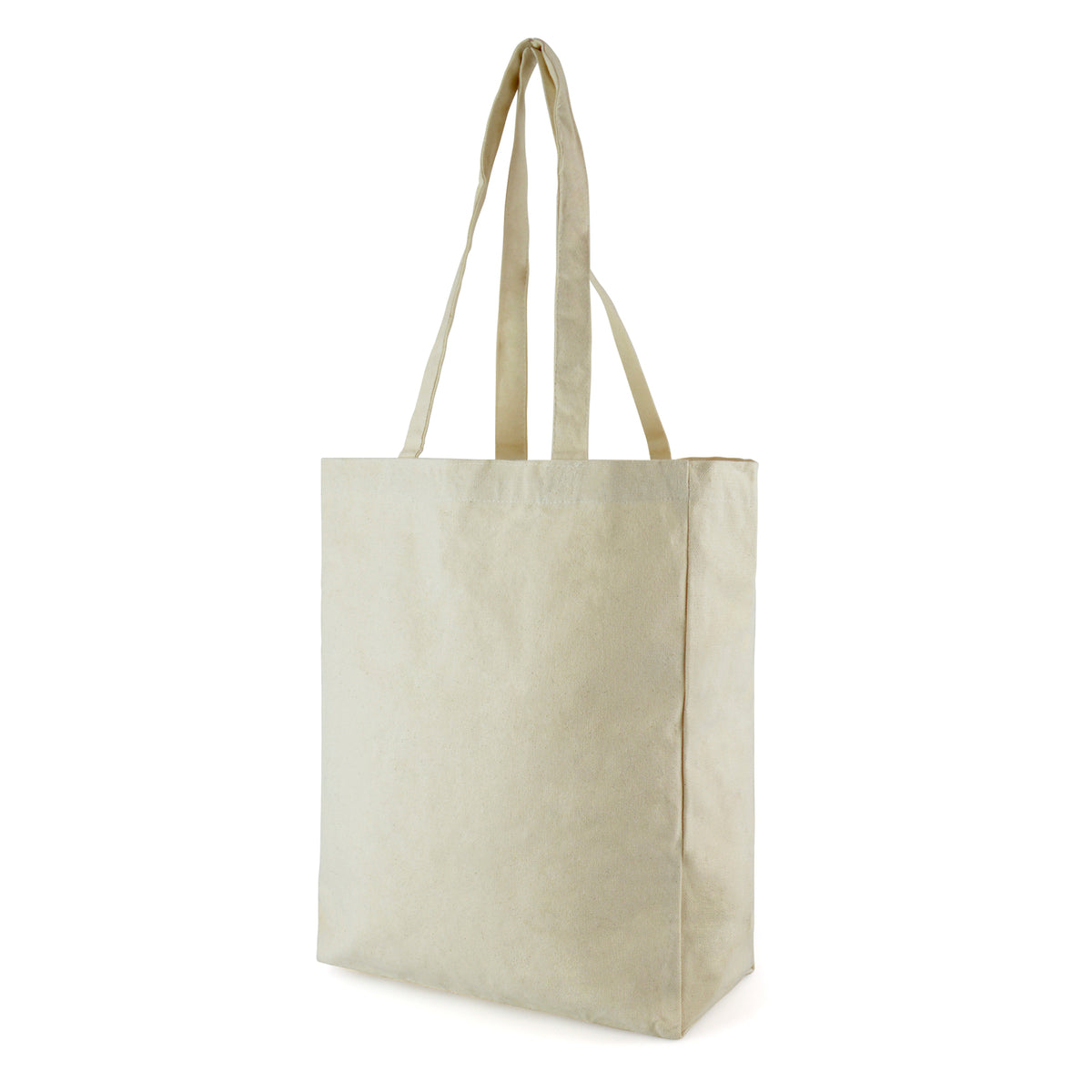 Branded Natural Cotton Shopper with Gusset (10oz)