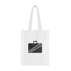 Branded Coloured Cotton Shopper with Gusset (10oz) in White
