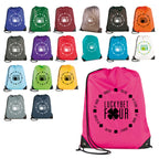 Branded Polyester Drawstring Bag with PU Corners