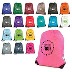 Branded Polyester Drawstring Bag with PU Corners