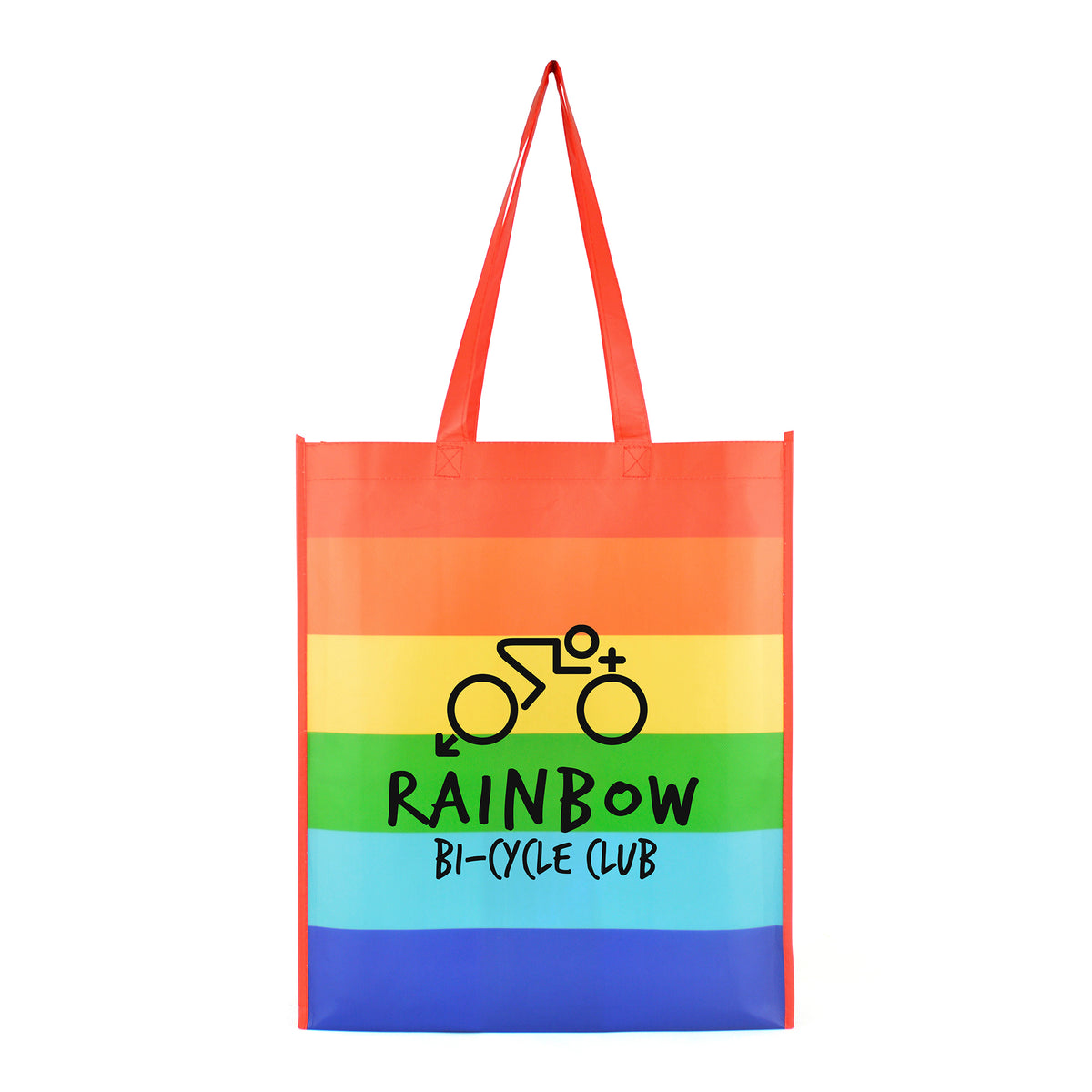 Branded Rainbow Non Woven Shopper Bag with Long Handles