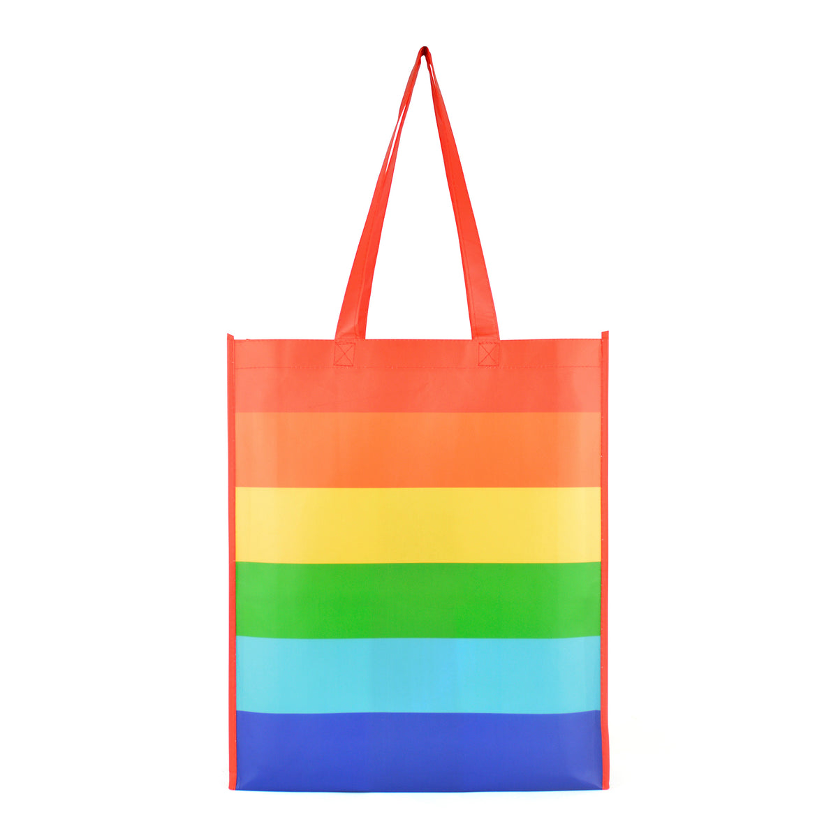 Branded Rainbow Non Woven Shopper Bag with Long Handles