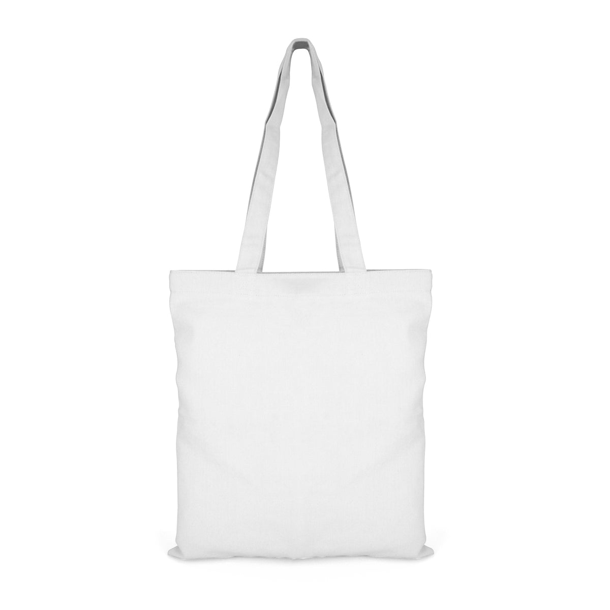 Branded Coloured Cotton Shopper (7oz) in White