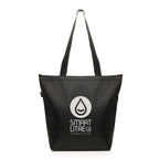 Branded Waterproof RPET Cooler Tote Bag in Black