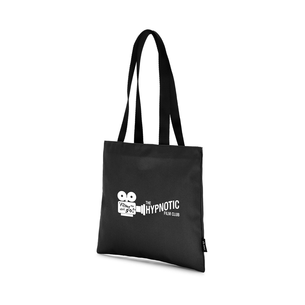 Branded Recycled RPET Shopper with Inner Pocket in Black
