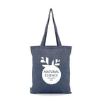 Branded Recycled Cotton and Polyester Shopper in Blue