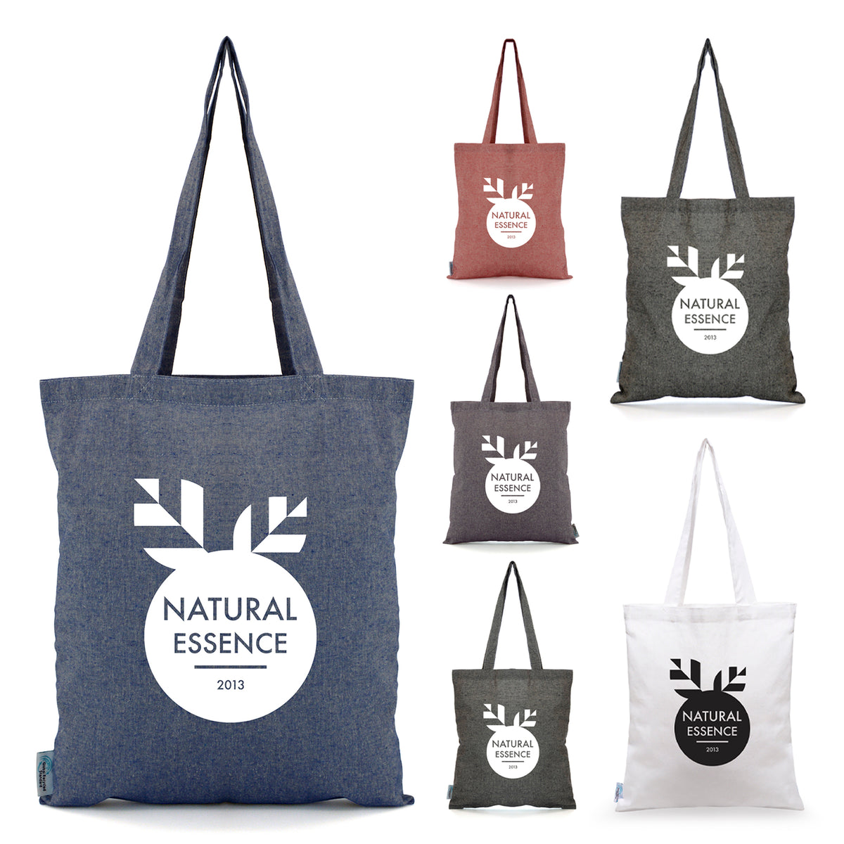 Branded Recycled Cotton and Polyester Shopper