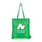 Branded RPET Tote Bag from Recycled Plastic in Green