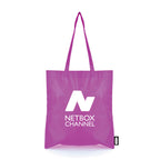 Branded RPET Tote Bag from Recycled Plastic in Purple