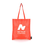 Branded RPET Tote Bag from Recycled Plastic in Red