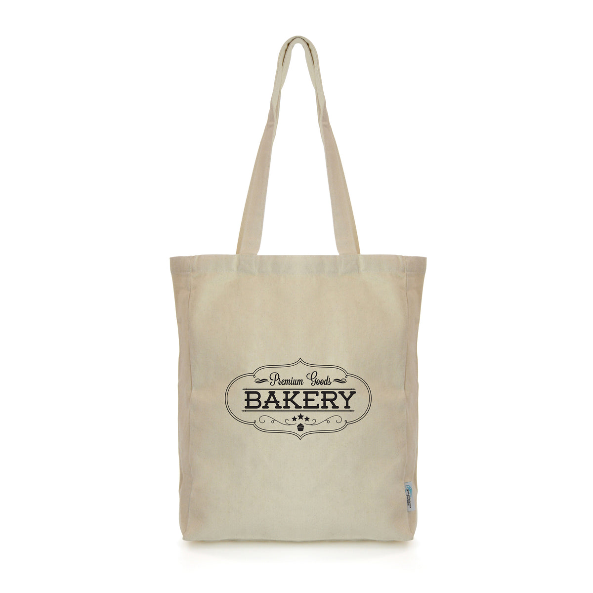 Branded Natural Recycled Cotton Shopper with Gusset (10oz)