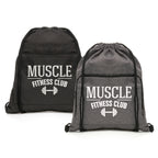 Branded Foldable RPET Drawstring Bag with Zip Pocket