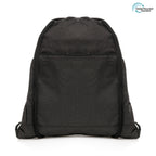 Branded Foldable RPET Drawstring Bag with Zip Pocket