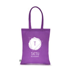 Branded Organic Cotton Shopper (4oz) in Purple