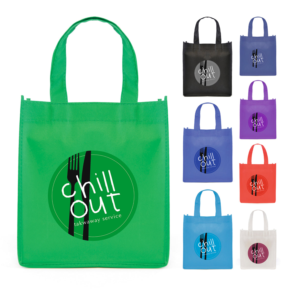 Branded Mini Non Woven Shopper with Gusset