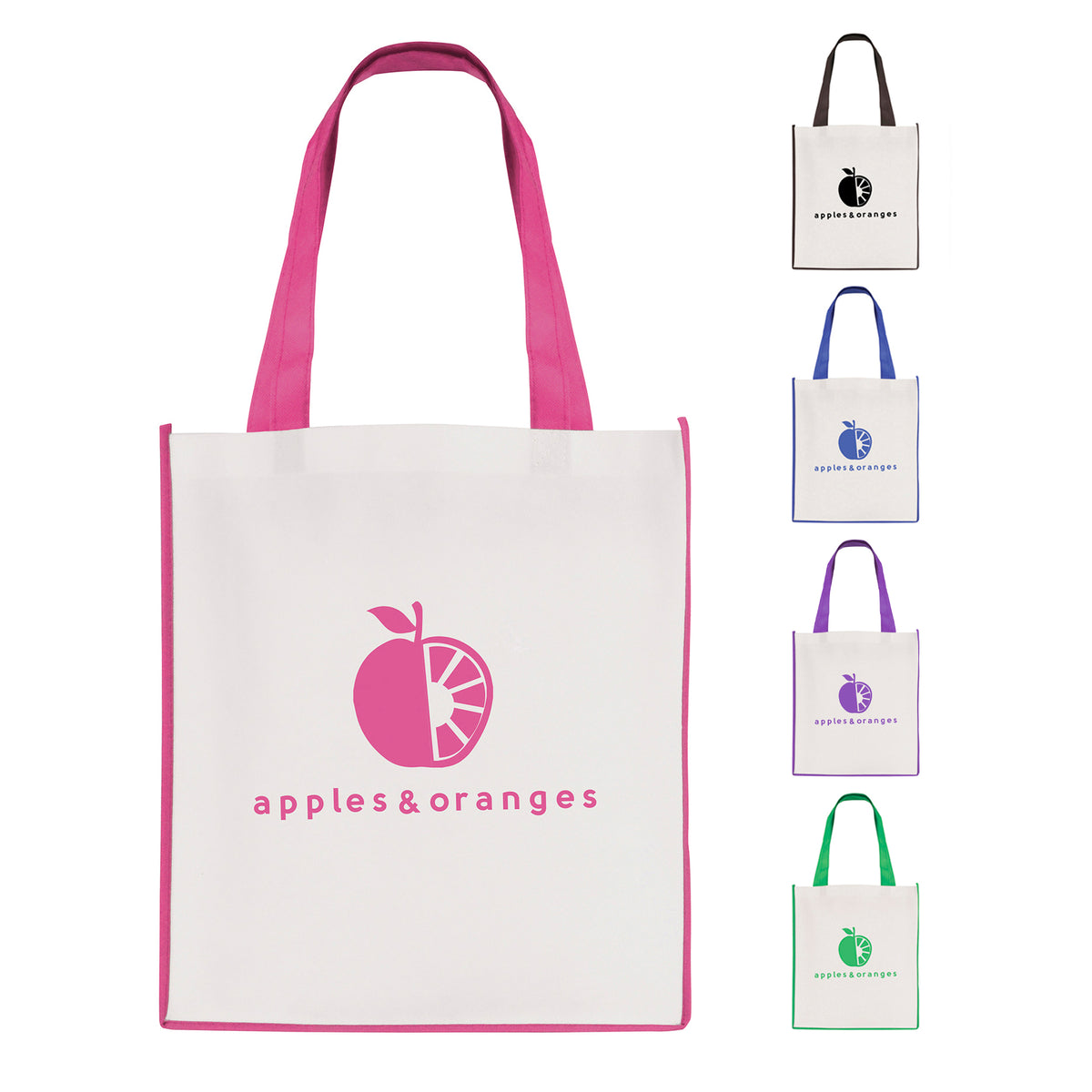 Branded Non Woven Shopper with Contrast Handles