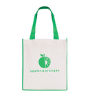 Branded Non Woven Shopper with Contrast Handles in Green