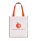 Branded Non Woven Shopper with Contrast Handles in Red