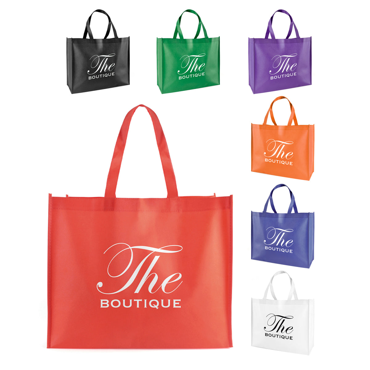 Branded Landscape Non Woven Shopper with Base Board
