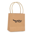 Branded Small Natural Paper Bag with Twist Handle