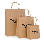 Branded Large Natural Paper Bag with Twist Handle