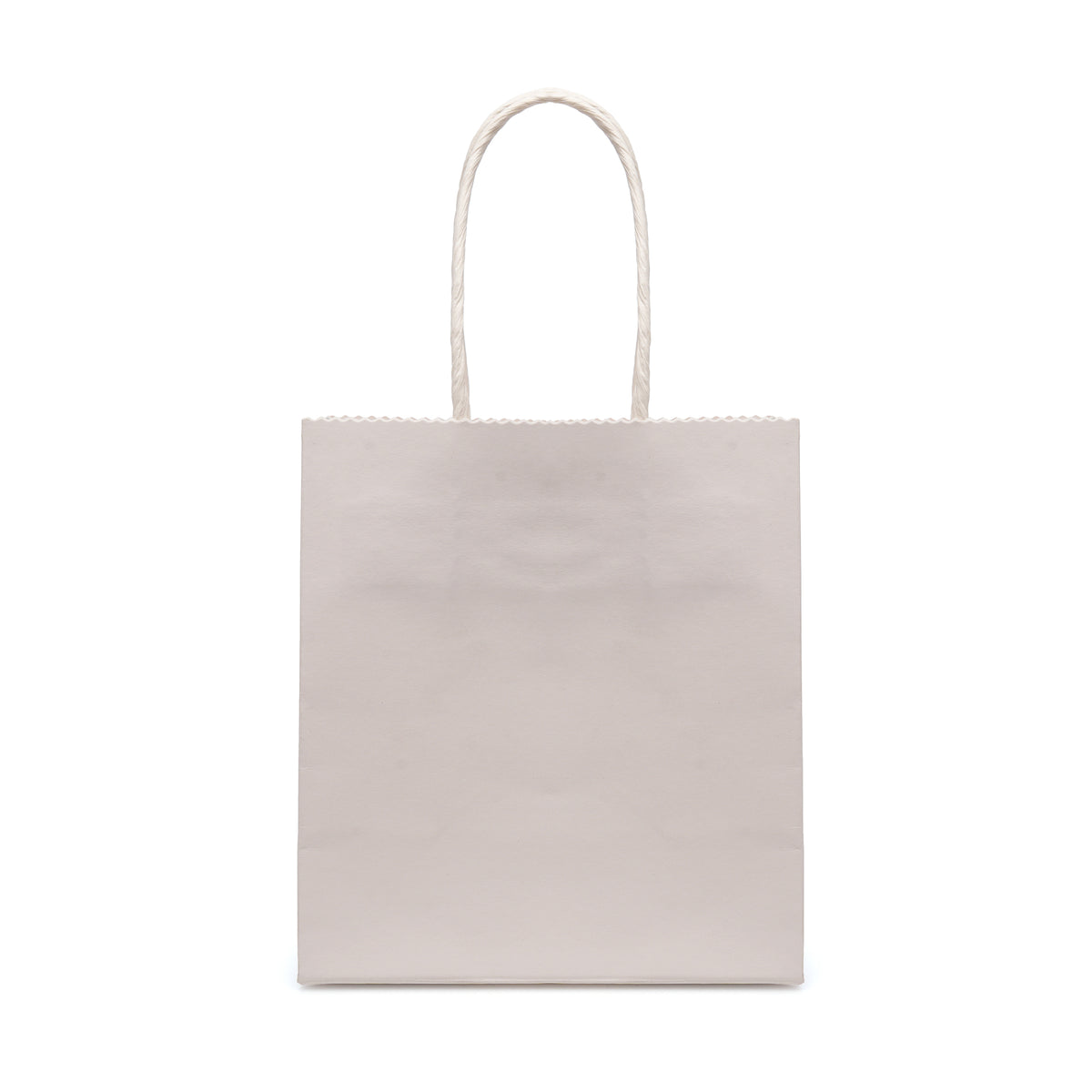 Branded Small White Paper Bag with Twist Handle